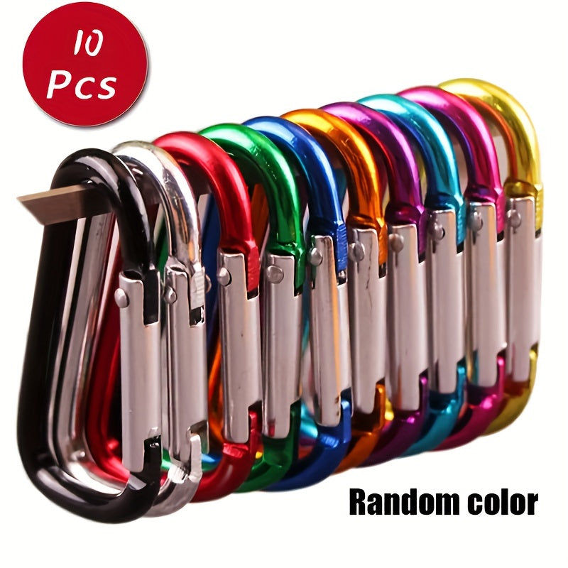 10pcs Aluminum Alloy Hanging Buckle for Outdoor Camping Hiking