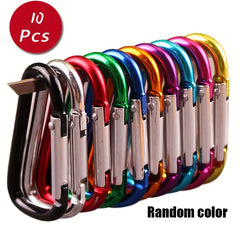 10pcs Aluminum Alloy Hanging Buckle for Outdoor Camping Hiking