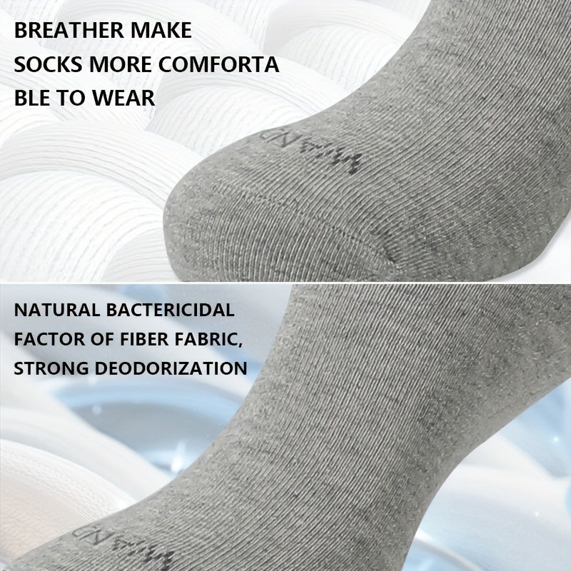 4 Pairs Men's Casual Sweat Absorbent Breathable Socks