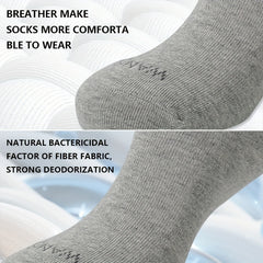 4 Pairs Men's Casual Sweat Absorbent Breathable Socks