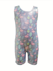 Flamingo Watermelon Gymnastics Outfits Girls Dance Suit