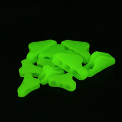 10pcs Fluorescent Safety Buckles for Canopy Wind Ropes Luminous Triangle