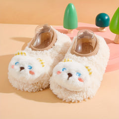 Furry House Shoes Baby Girls Non Slip Soft Bottom Walking Shoes