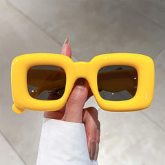 Oversized Square Sunglasses Thick Frame Sun Glasses Driving UV400