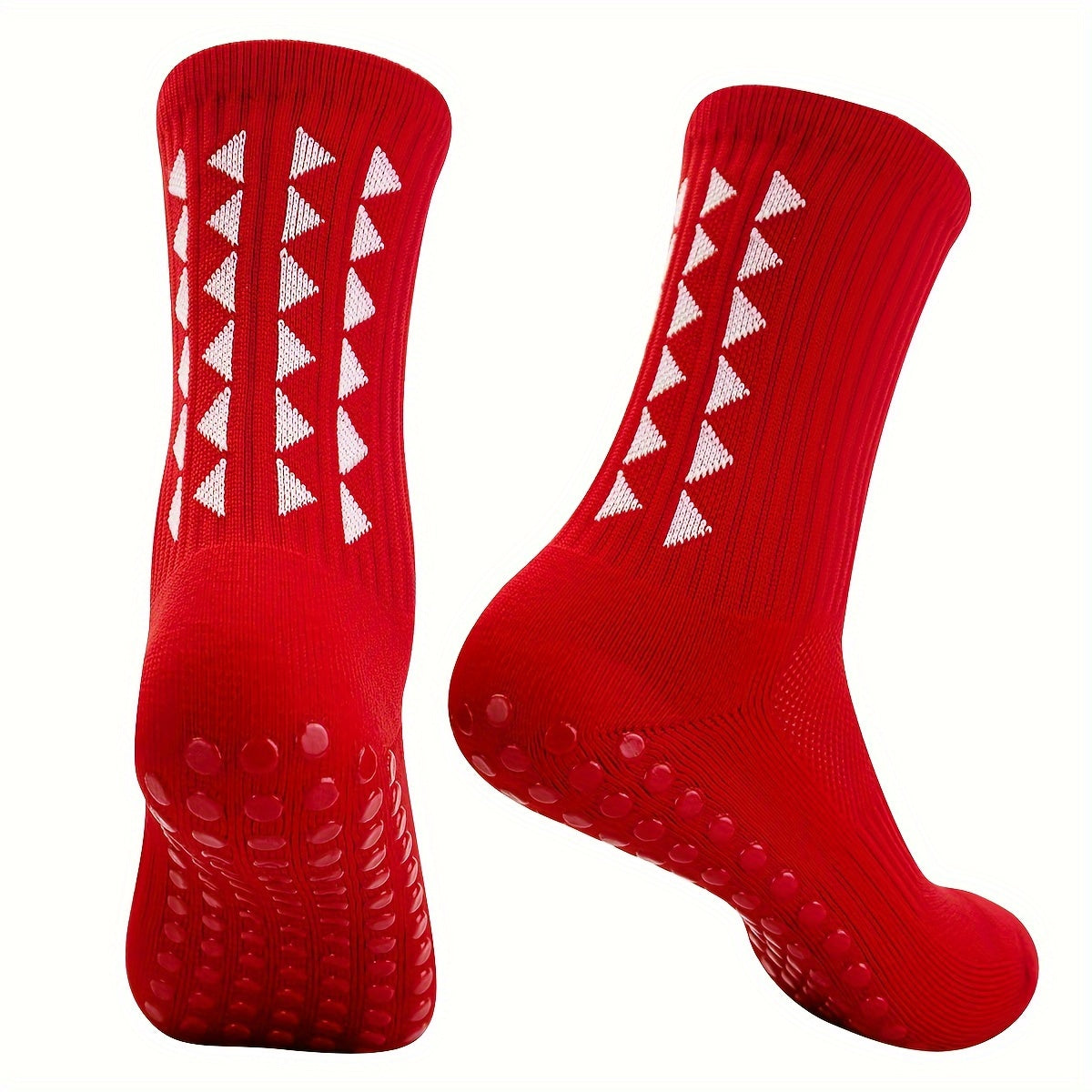 Men's Mid Crew Sport Socks Non Slip Shock Absorption