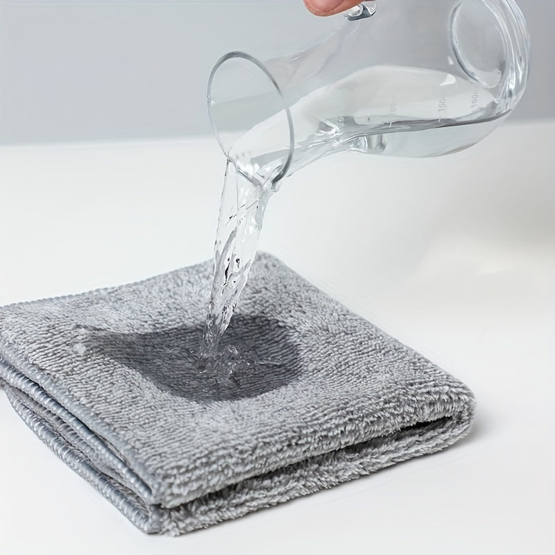 10pcs Bamboo Charcoal Cleaning Cloth Dishwashing Towel