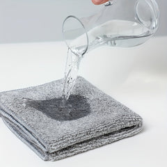 10pcs Bamboo Charcoal Cleaning Cloth Dishwashing Towel