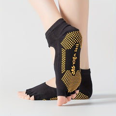 Yoga Socks & Gloves Set Non-slip Breathable Toeless Half Finger Sports