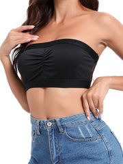 Strapless Bandeau Bra Comfy & Breathable Stretch Everyday Bra