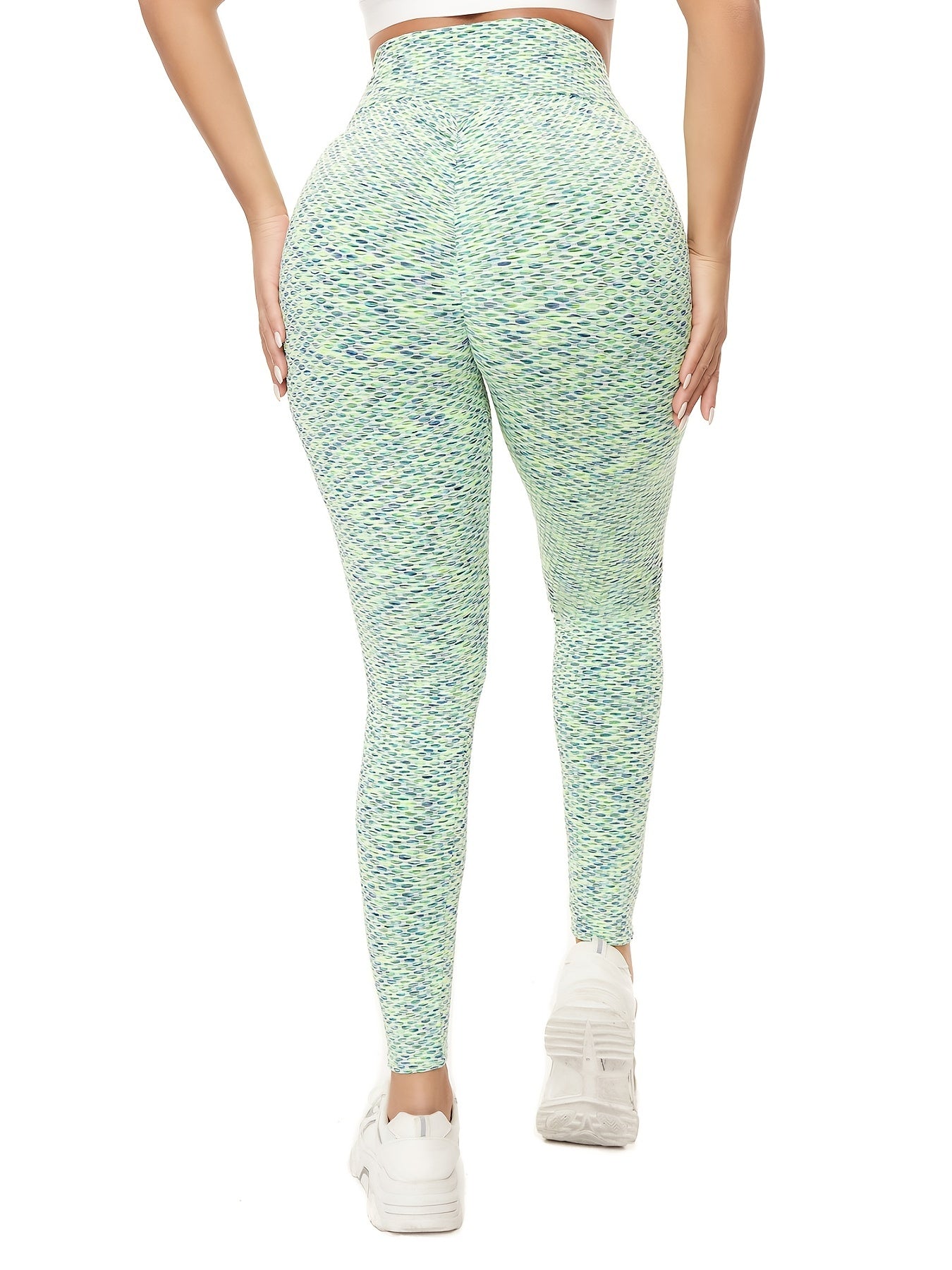 Honeycomb Yoga Leggings High Waist Fitness Pants