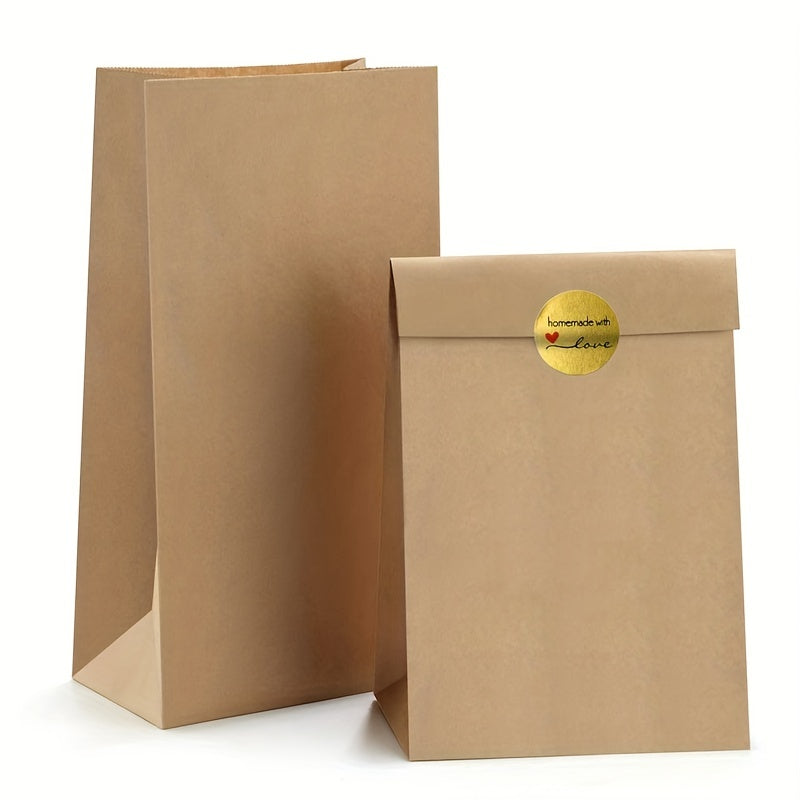 500pcs Round Golden 'Homemade With Love' Stickers Scrapbooking Stationery