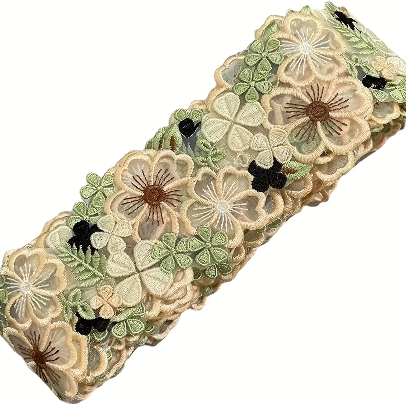 1Yd Flower Embroidery Lace Trim Sewing Accessories 6 Width
