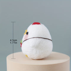 Chicken Wool Felt DIY Kit Embroidery Cloth Threads Needles Instructions
