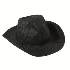 Vintage Style Sun Hat Solid Jazz Fedora Cap Beach Hats For Women Men