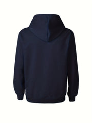 Basketball & Letter Print Hoodies For Men Graphic Sweatshirt Hooded Pullover