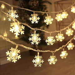 6M LED Snowflake String Light for Christmas Tree Decoration