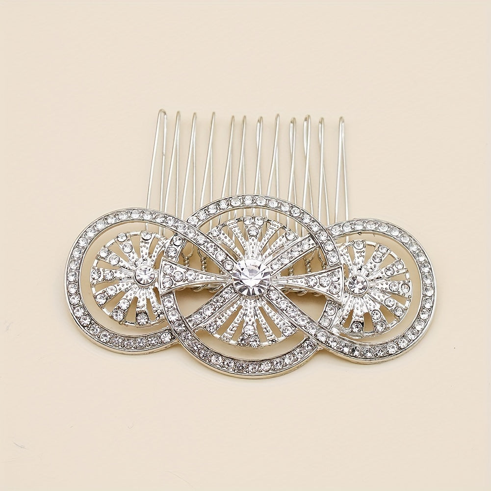 Bridal Rhinestone Hair Comb Head Jewelry for Wedding