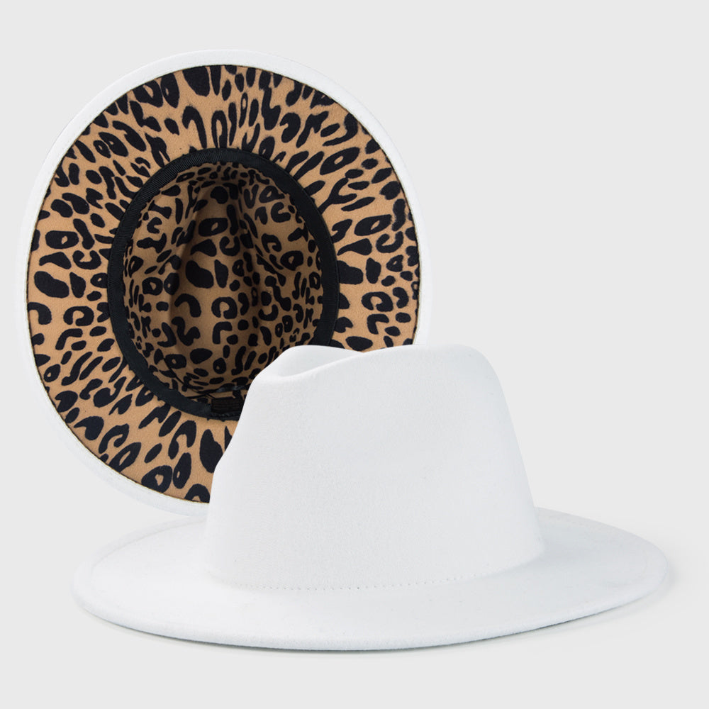 Vintage Fantasy Leopard Print Jazz Hat