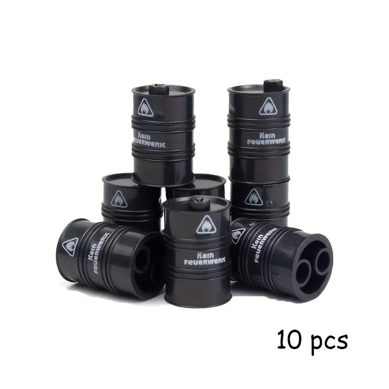 Small Particle Building Blocks Can Barrel Construction Equipment Toy