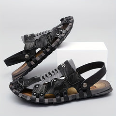 Men's Closed Toe Sandals Non Slip Outdoor Hiking Trekking Beach Shoes