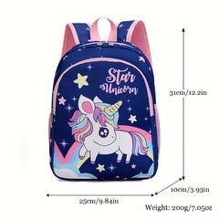 Kids Cartoon Pony School Bag Casual Waterproof Backpack