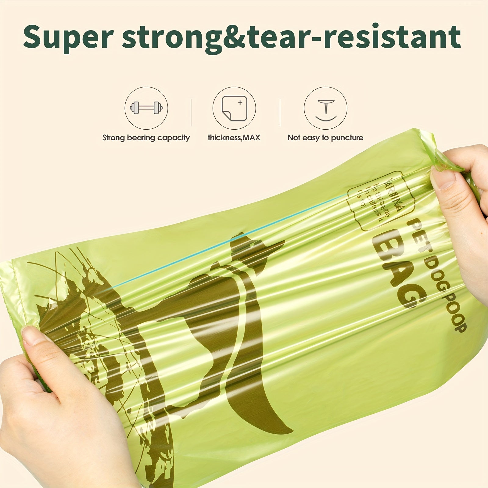 200-500 Dog Poop Bags Durable Leak-Proof Scented Pet Waste Bags