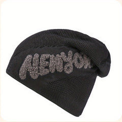 Men's Winter Outdoor Plus Velvet Woolen Knitted Hat