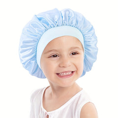Kids Silk Satin Bonnet Cap for Night Sleep