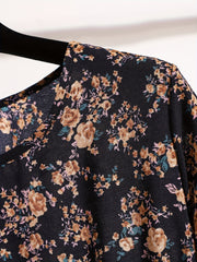 Floral Print Long Sleeve Dress for Women