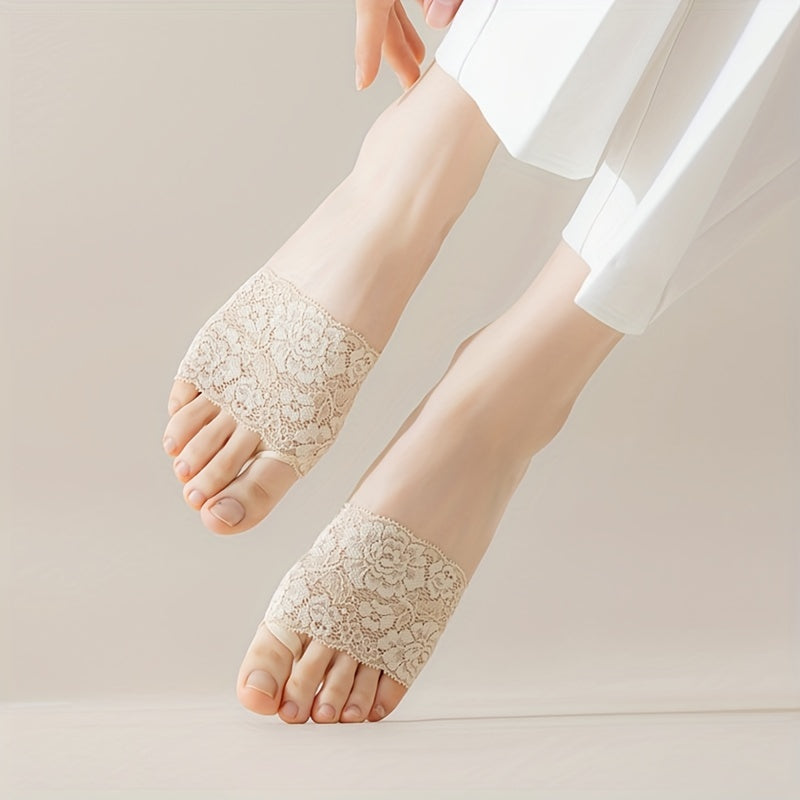 Lace Half Palm Socks Invisible High Heels Stockings