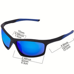 Men's Polarized TR90 Frame Sport Sunglasses for Outdoor Activities