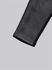 Boys Faux Leather Long Pants Spring Autumn Kids Clothing