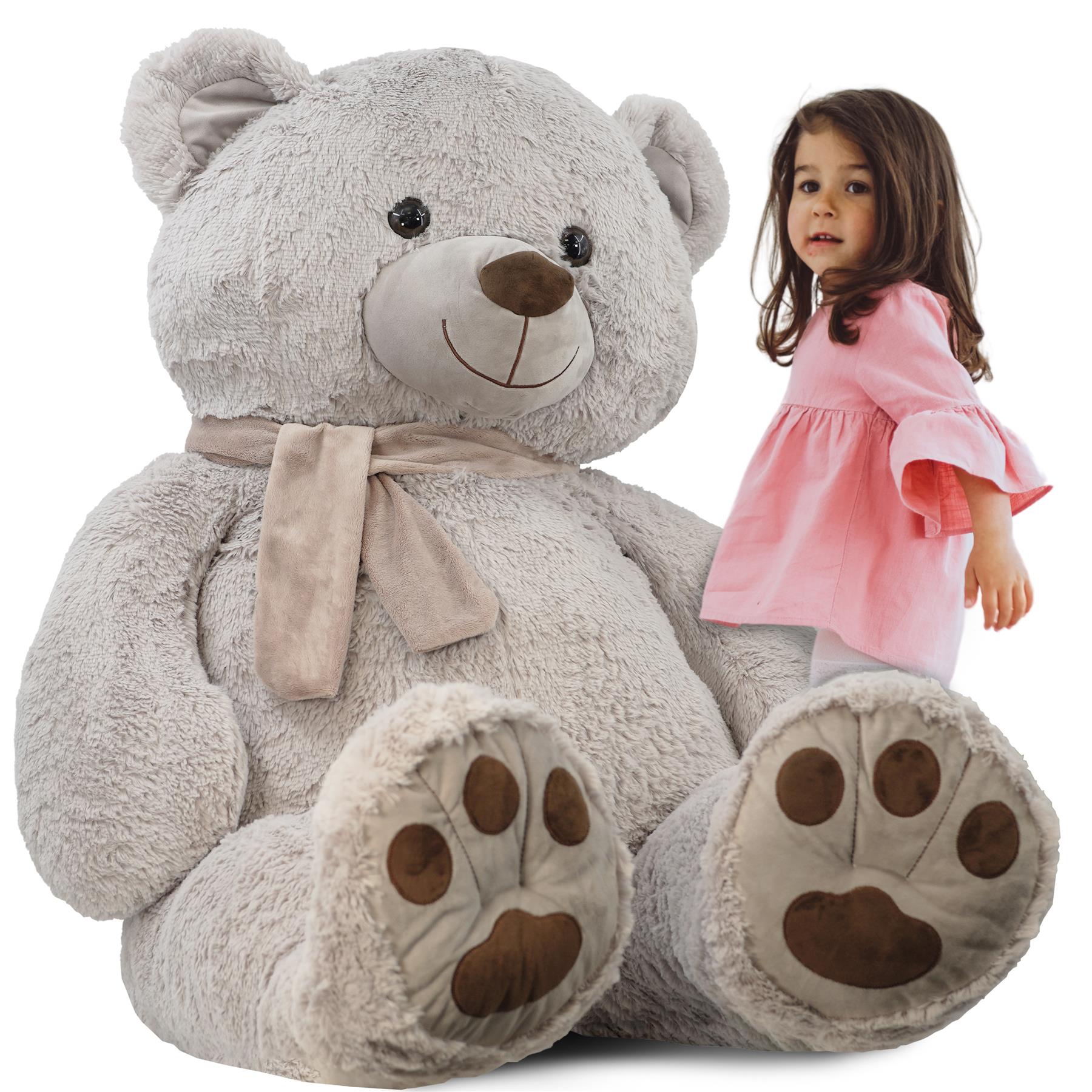 Giant Teddy Bear with Scarf Huge Soft Plush Toy Big Cuddly Teddy