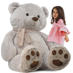 Giant Teddy Bear with Scarf Huge Soft Plush Toy Big Cuddly Teddy
