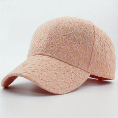Solid Lace Baseball Cap Lightweight Women Embroidery Baseball Cap