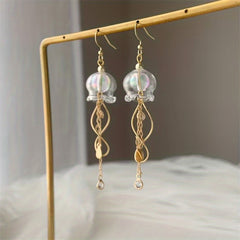 Jellyfish Dangling Earrings - Ocean-Inspired Jewelry