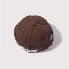 Retro Sailor Hat Embroidered Hip hop Melon Skin Hat