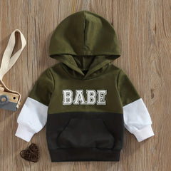 Toddler Hooded Sports Sweatshirt for Boys Girls