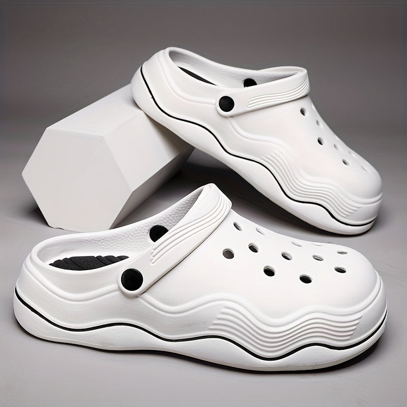 Men's Lightweight Comfy Cloud Clogs Hollow Out Garden Shoes