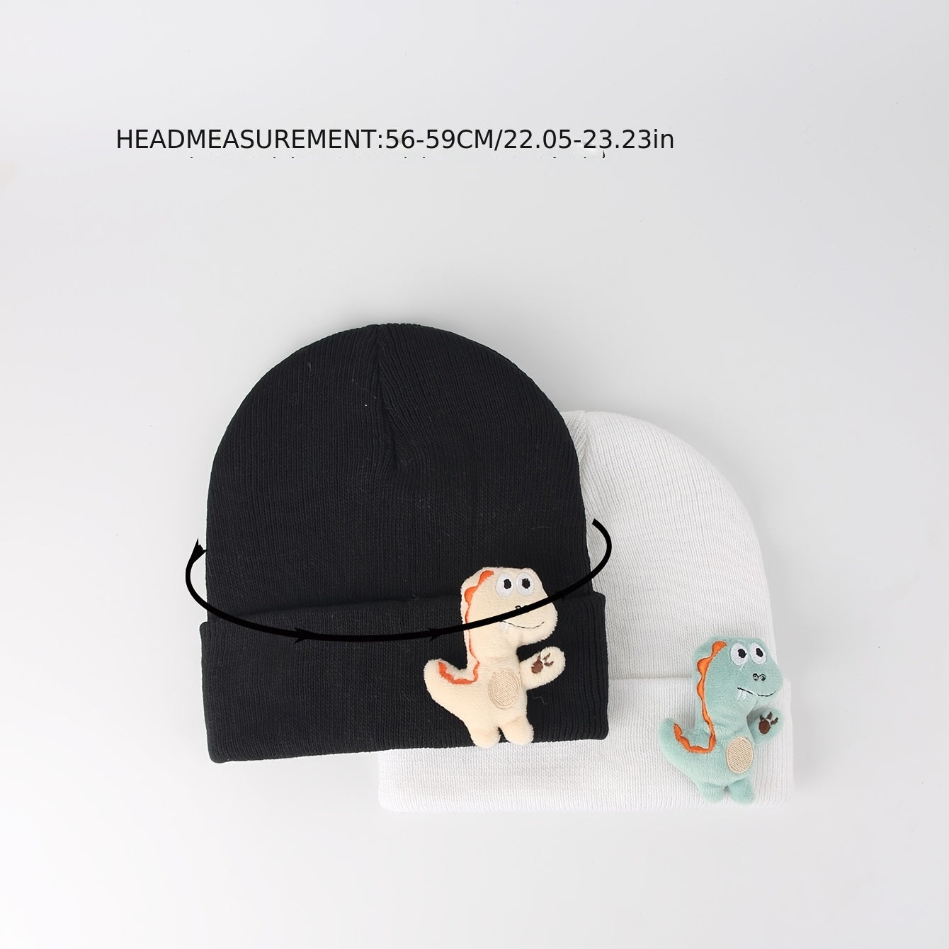 Dinosaur Doll Beanie Hat Cartoon Knit Winter Soft Beanie