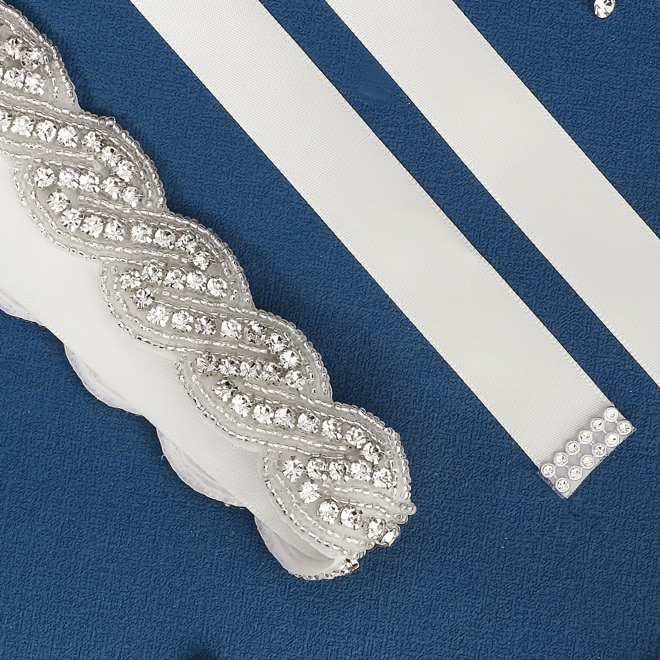 Rhinestone Bridal Girdle - Wedding Dress Belt Accessory