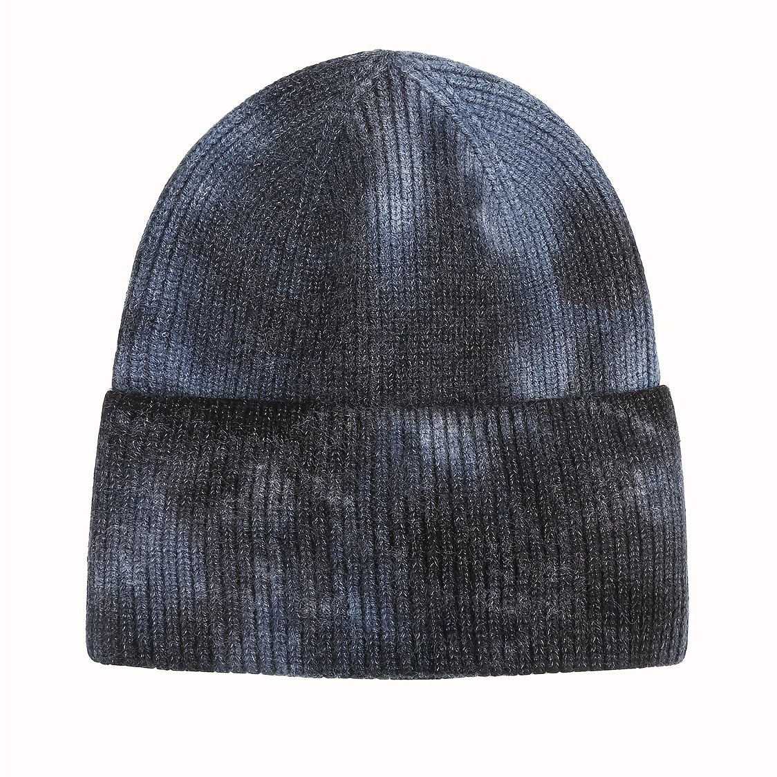 Tie Dye Windproof Knitted Hat for Outdoor Activities