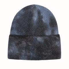 Tie Dye Windproof Knitted Hat for Outdoor Activities
