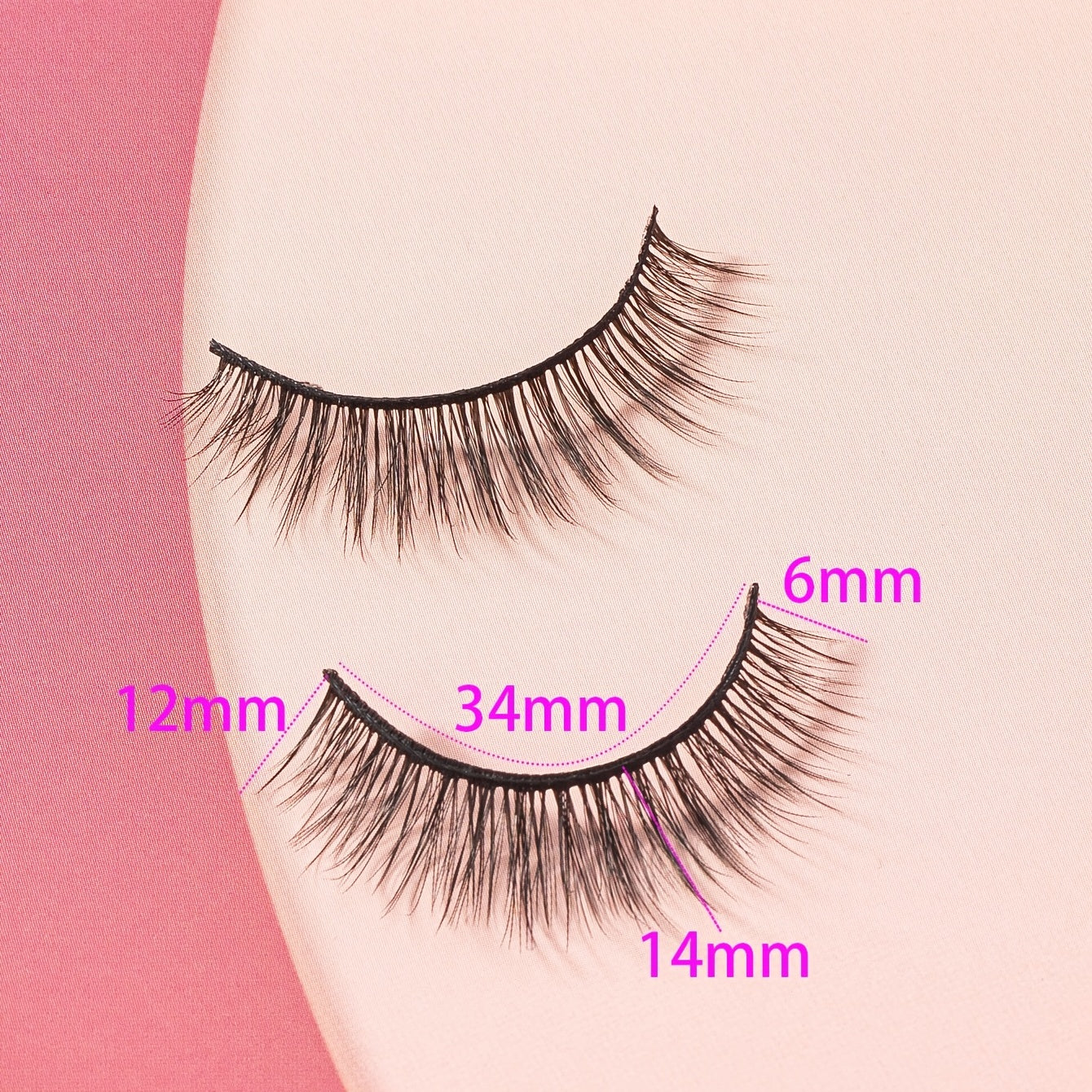 Fluffy 14mm Cat Eye False Eyelashes - Thick Curled Makeup Tools
