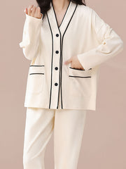 Women's Pajama Set Long Sleeve Top & Pants