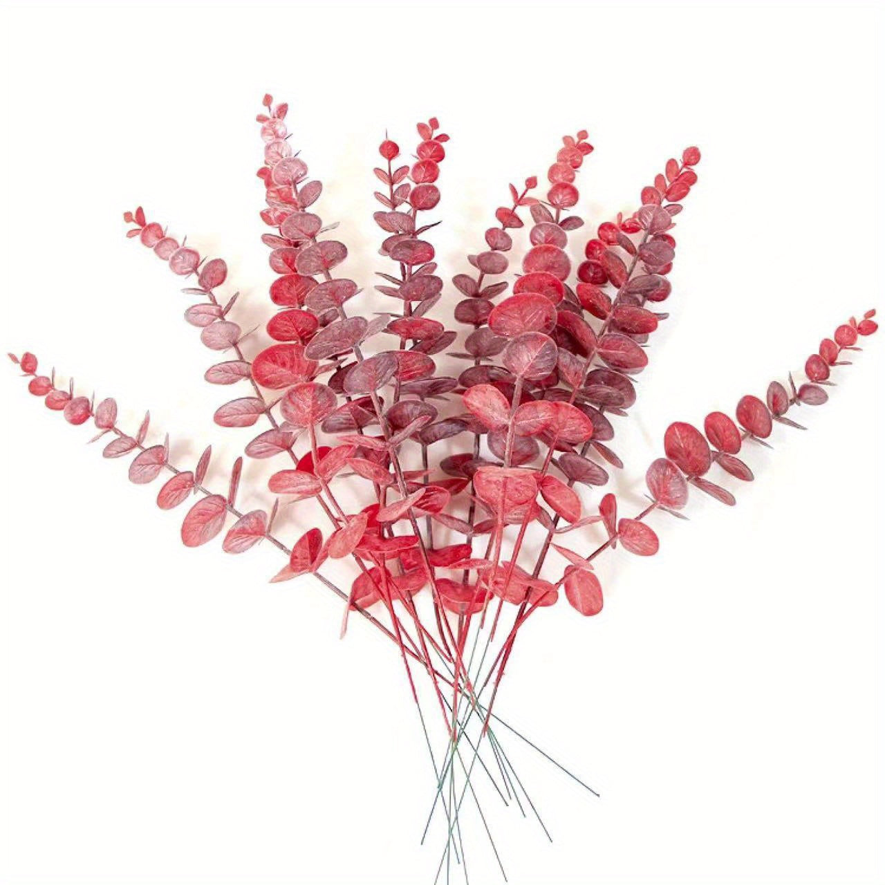 20pcs Eucalyptus Stems Decor Artificial Greenery for Wedding Centerpiece
