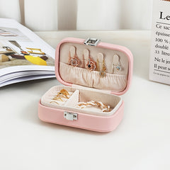 Women's Travel Jewelry Box Earring Ring Portable Case