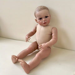 24 Inch Hand Painted Reborn Doll With Cloth Body