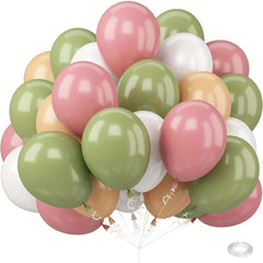 61pcs Pink Green Latex Balloons Wedding Birthday Anniversary Graduation