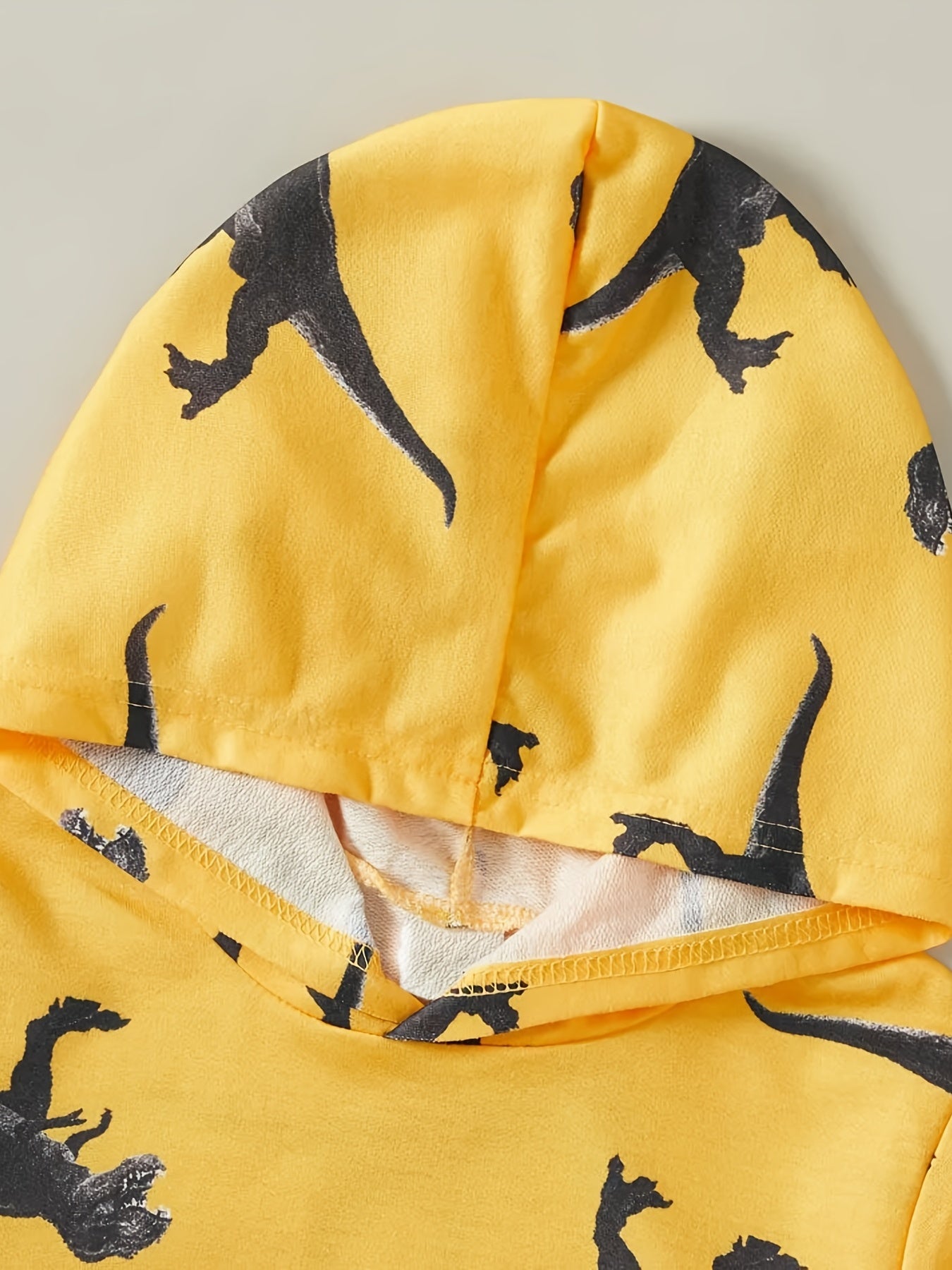 Boys Dinosaur Print Hoodie for Autumn & Spring